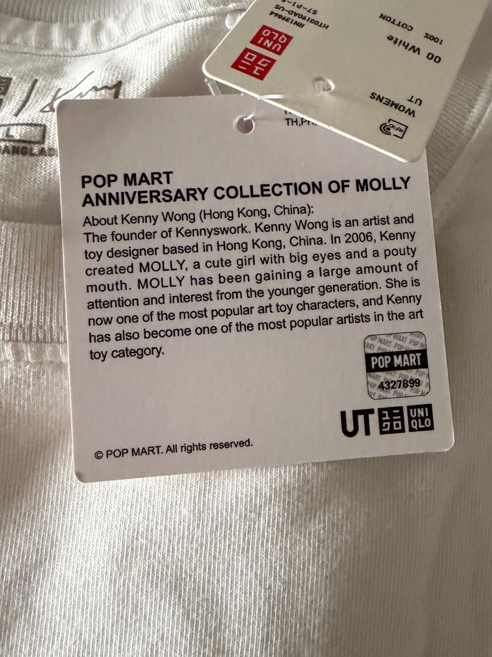 POP MART x Uniqlo MOLLY - UT Graphic T-Shirt- Anniversary Exclusive- L - Picture 6 of 8